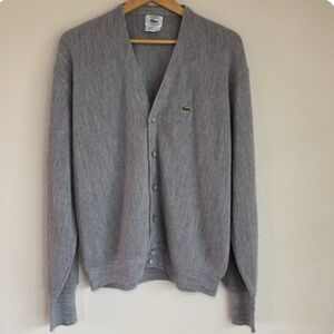 Lacoste Men's Light Gray Cardigan